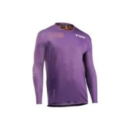 Dviračių marškinėliai ilgomis rankovėmis NORTHWAVE Edge 2, violetiniai