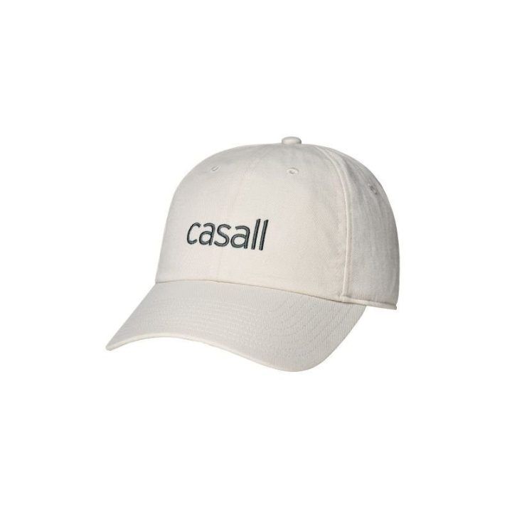 Kepurė su snapeliu Casall Casual Logo Cap, balta