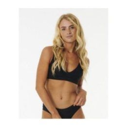 Maudymosi liemenėlė su gilia V iškirpte Rip Curl Premium Surf, juoda