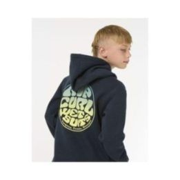 Džemperis berniukams su gobtuvu Rip Curl Wetsuit Icon, tamsiai mėlynas