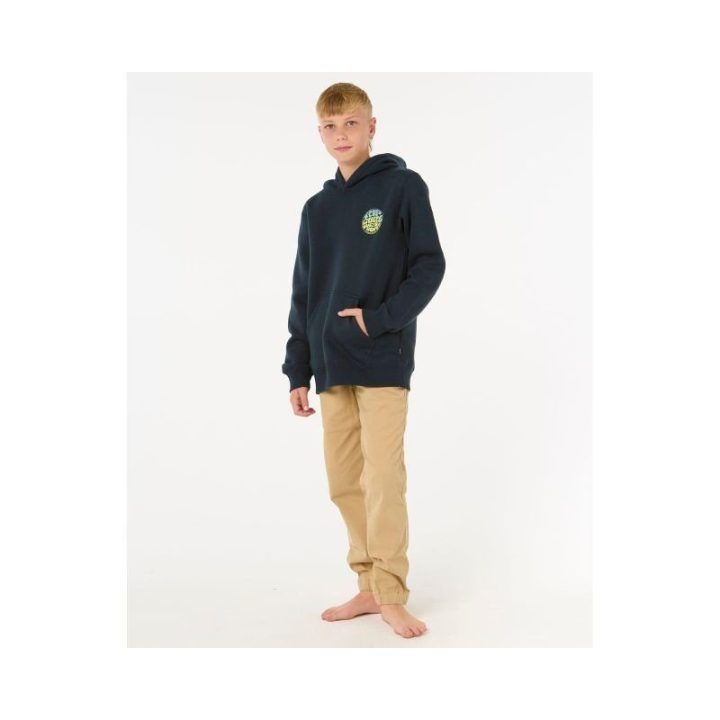 Džemperis berniukams su gobtuvu Rip Curl Wetsuit Icon, tamsiai mėlynas