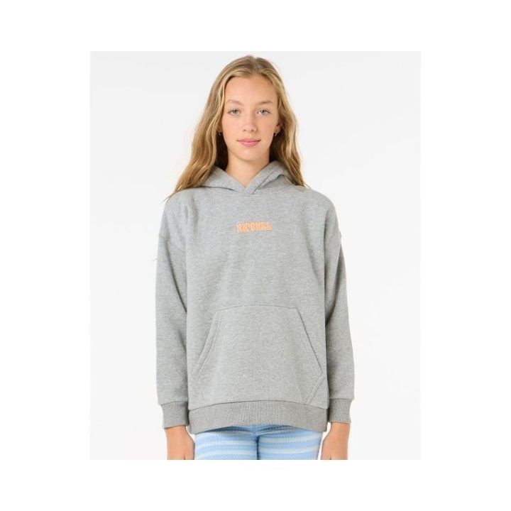 Džemperis mergaitėms su gobtuvu Rip Curl Island Bliss, pilkas