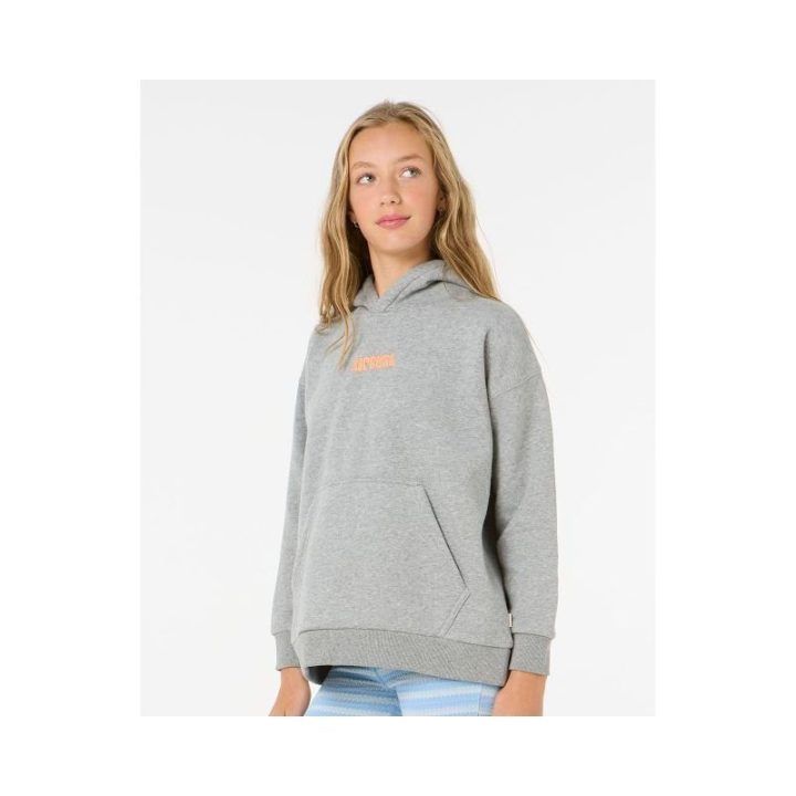 Džemperis mergaitėms su gobtuvu Rip Curl Island Bliss, pilkas