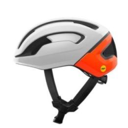 Dviračio šalmas su Mips Air Node POC Omne Air MIPS, baltas ir oranžinis