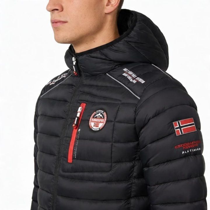 Vyriška striukė Geographical Norway Brick Black GTX, juoda