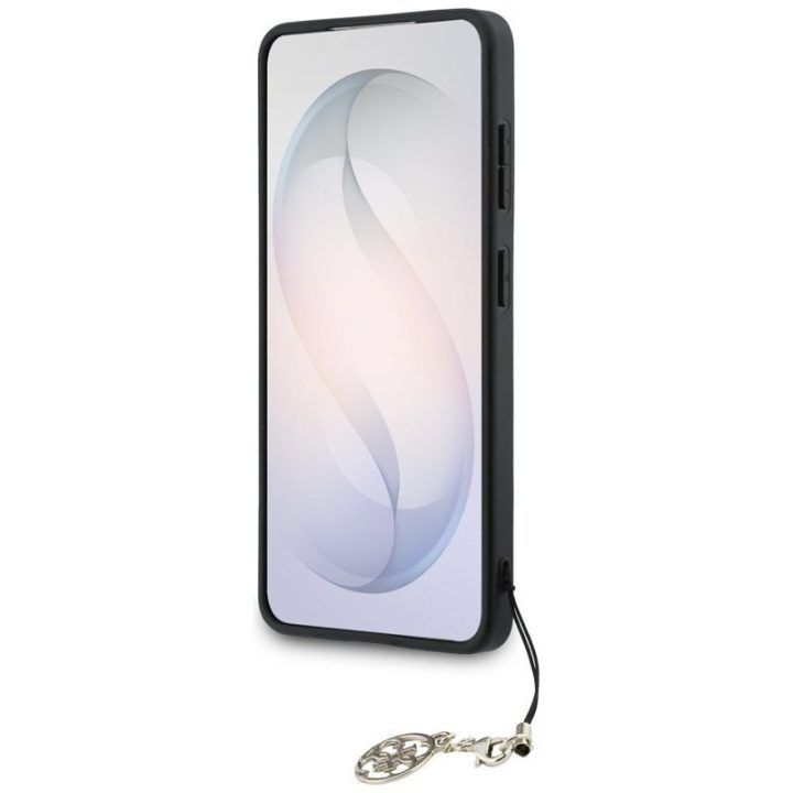 Dėklas Samsung Galaxy S26 Guess 4G Classic Logo Charm MagSafe, rudas
