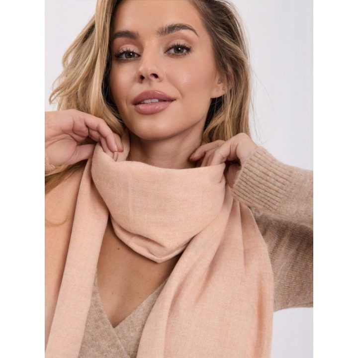 Moteriškas šalikas su kutais Wool Fashion Italia, persikinis