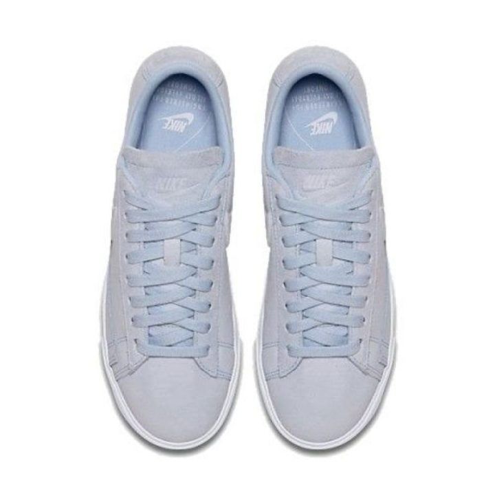 Moteriški sportbačiai Nike Blazer Low, pilkai mėlyni