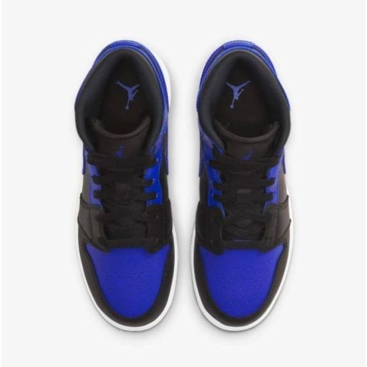 Vaikiški sportbačiai Air Jordan 1 Mid, ryškiai mėlyni