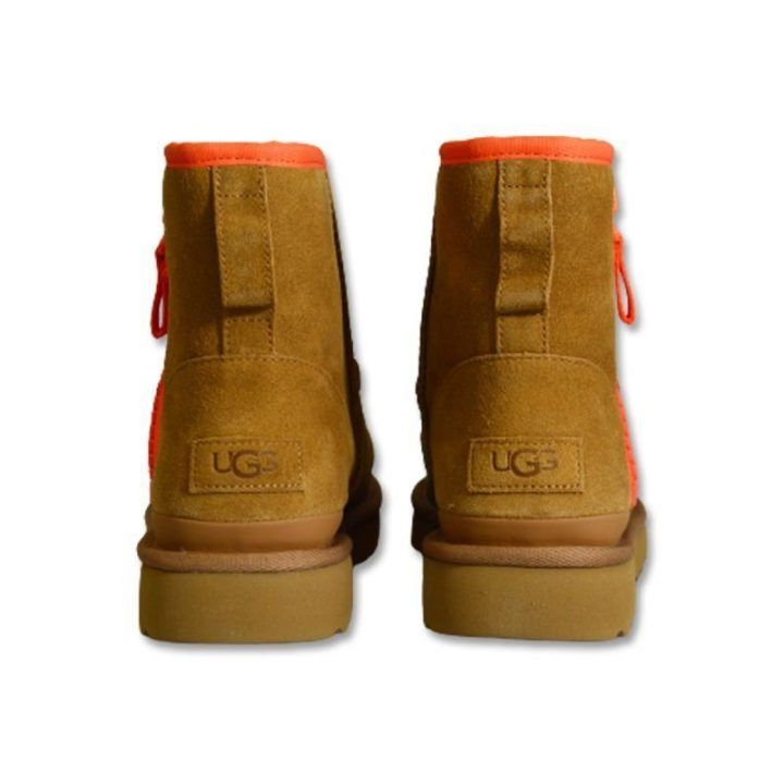 Moteriški zomšiniai sniego batai UGG Classic Mini, kaštoniniai