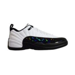 Vyriški odiniai sportbačiai Air Jordan 12 Retro Low, balti ir juodi
