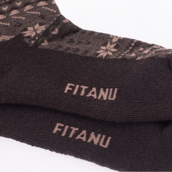 Moteriškos aukštos kojinės su merino vilna Fitanu