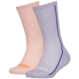 Vaikiškos kojinės Puma Mesh Sock, 2 poros, violetinės ir persikinės