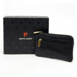 Vyriška natūralios odos piniginė Pierre Cardin, 11 × 6,5 cm