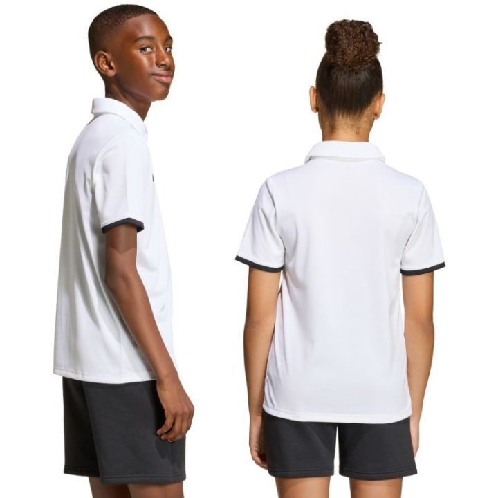 Vaikiški polo marškinėliai adidas Entrada 26, balti