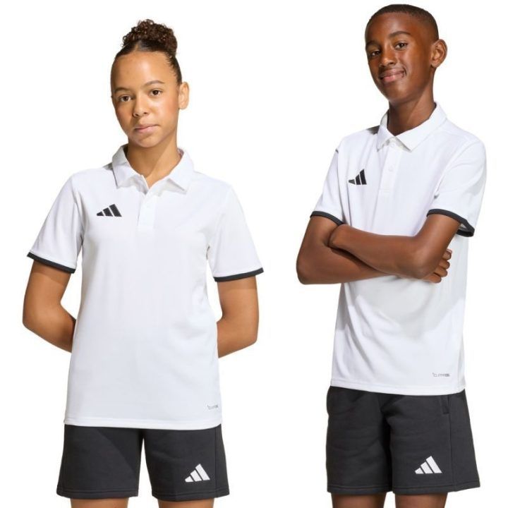 Vaikiški polo marškinėliai adidas Entrada 26, balti