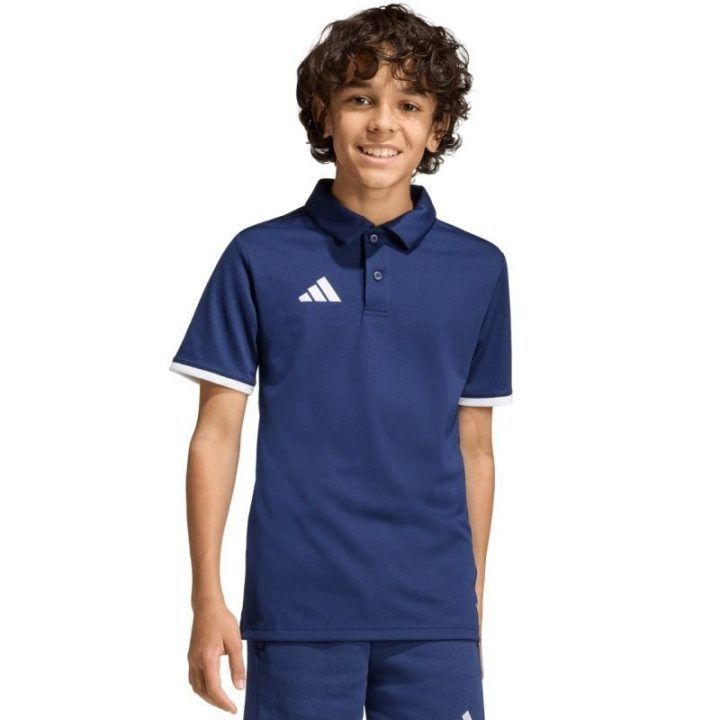 Vaikiški polo marškinėliai adidas Entrada 26, tamsiai mėlyni