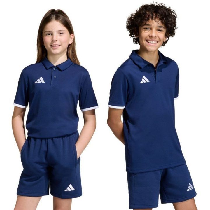 Vaikiški polo marškinėliai adidas Entrada 26, tamsiai mėlyni