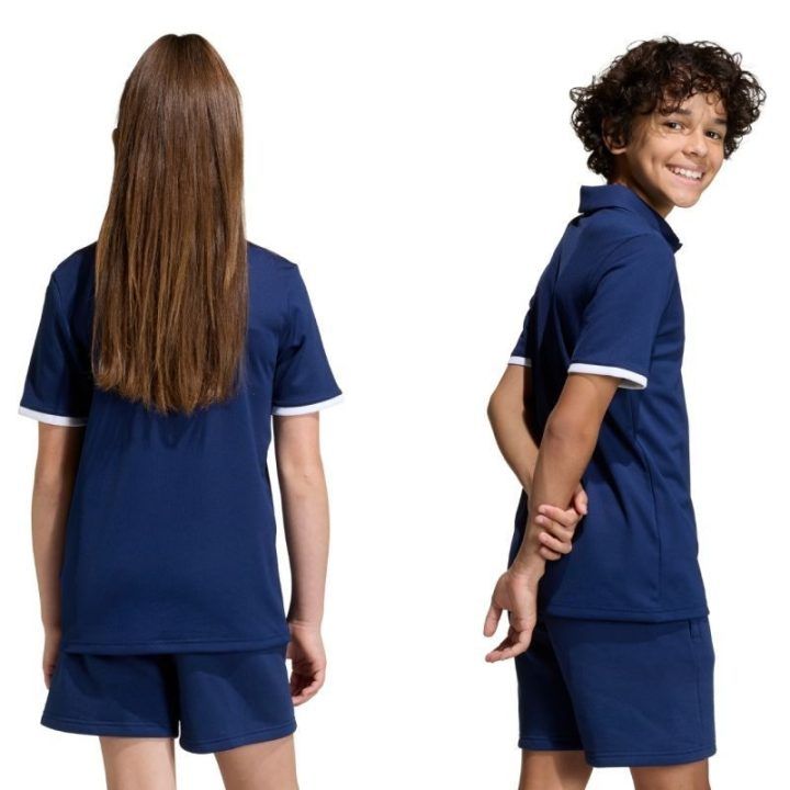 Vaikiški polo marškinėliai adidas Entrada 26, tamsiai mėlyni