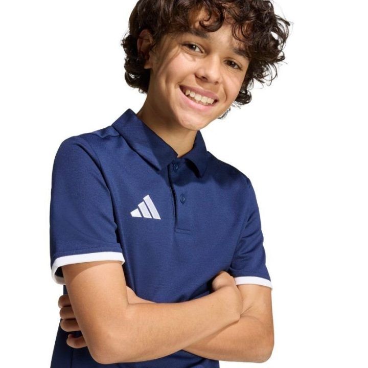 Vaikiški polo marškinėliai adidas Entrada 26, tamsiai mėlyni