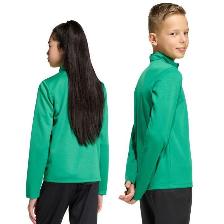 Džemperis vaikams su 1/4 užtrauktuku adidas Entrada 26, žalias