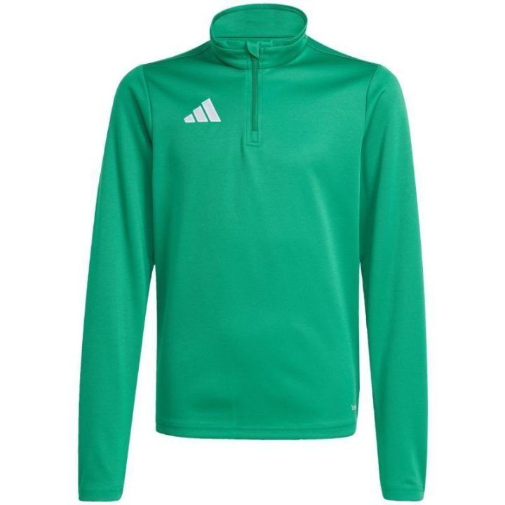 Džemperis vaikams su 1/4 užtrauktuku adidas Entrada 26, žalias