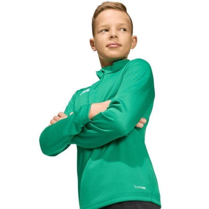 Džemperis vaikams su 1/4 užtrauktuku adidas Entrada 26, žalias