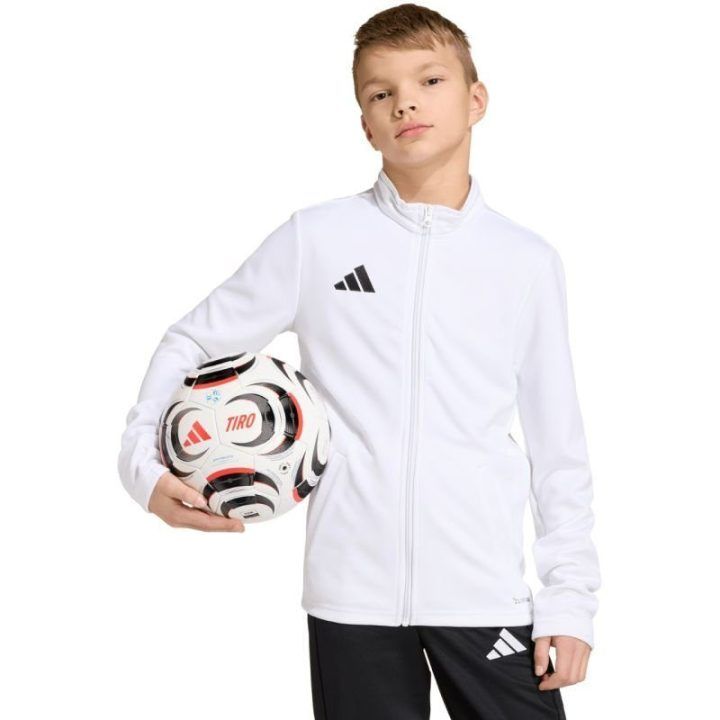 Vaikiškas džemperis su užtrauktuku adidas Entrada 26 Track, baltas