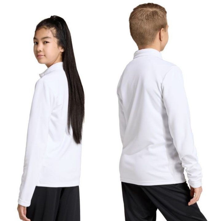Vaikiškas džemperis su užtrauktuku adidas Entrada 26 Track, baltas