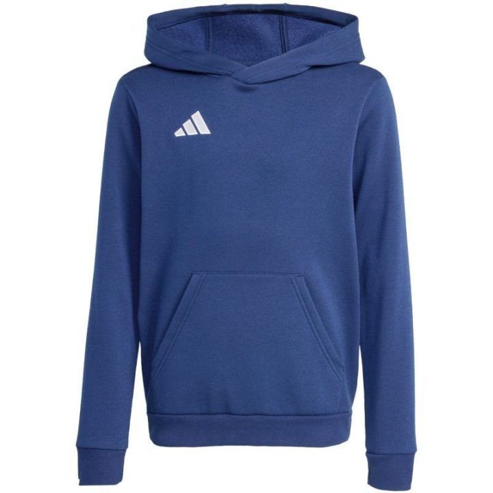 Vaikiškas džemperis su gobtuvu adidas Entrada 26 JZ6567, tamsiai mėlynas