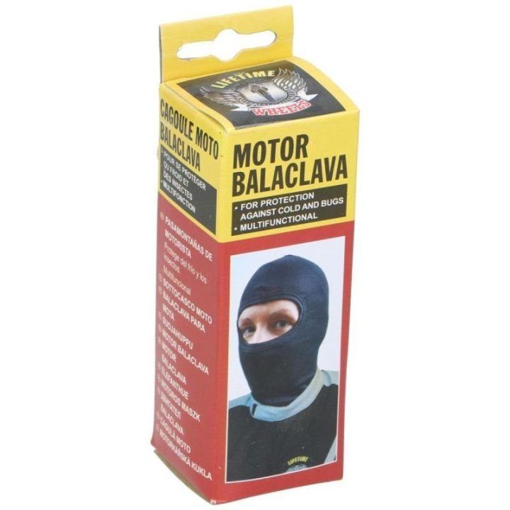 Uniseks dviratininkų balaklava Bicycle Gear, juoda