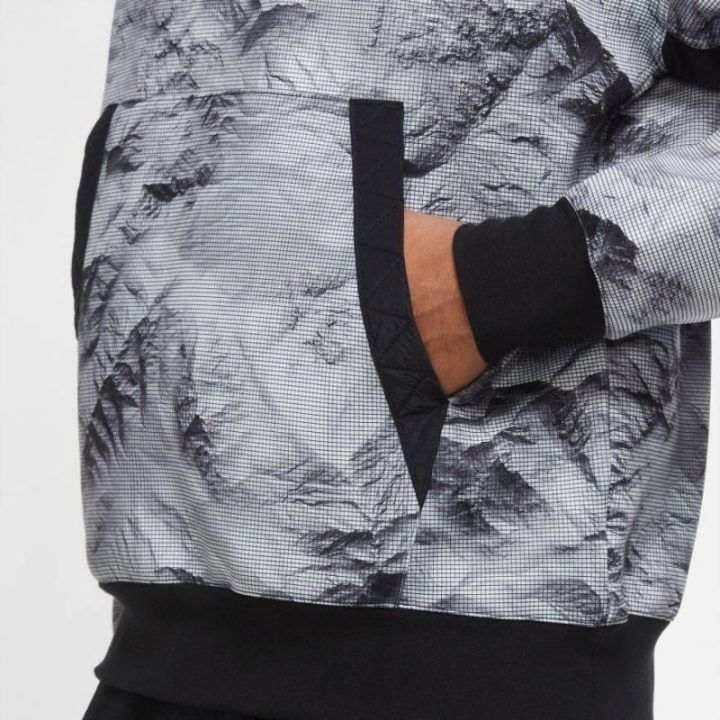 Vyriškas džemperis su gobtuvu Air Jordan 23 Engineered Printed, pilkas
