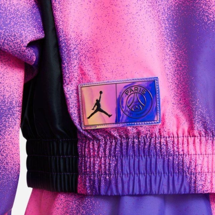 Moteriška lengva striukė Air Jordan PSG, rožinė ir violetinė