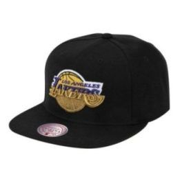Uniseks kepurė Mitchell & Ness Lakers, juoda ir auksinė
