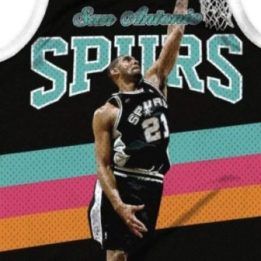 Berankoviai krepšinio marškinėliai Mitchell & Ness Spurs Tim Duncan