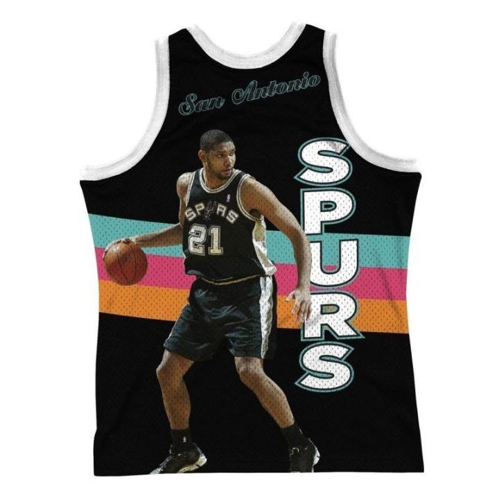 Berankoviai krepšinio marškinėliai Mitchell & Ness Spurs Tim Duncan