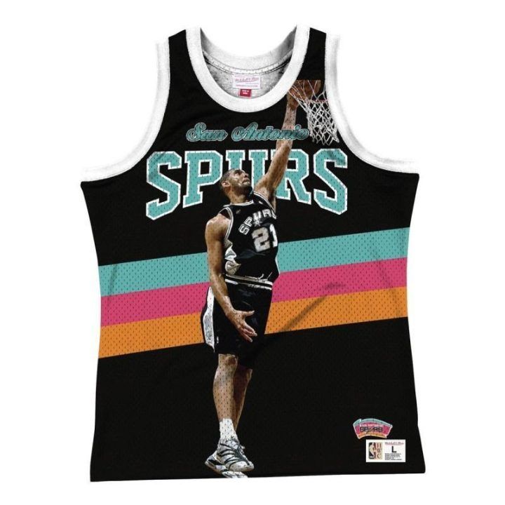 Berankoviai krepšinio marškinėliai Mitchell & Ness Spurs Tim Duncan