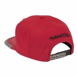Uniseks beisbolo kepurė su Chicago Bulls ženklu Mitchell & Ness, raudona