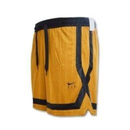 Moteriški krepšinio šortai Nike Fly Crossover, auksiniai ir juodi