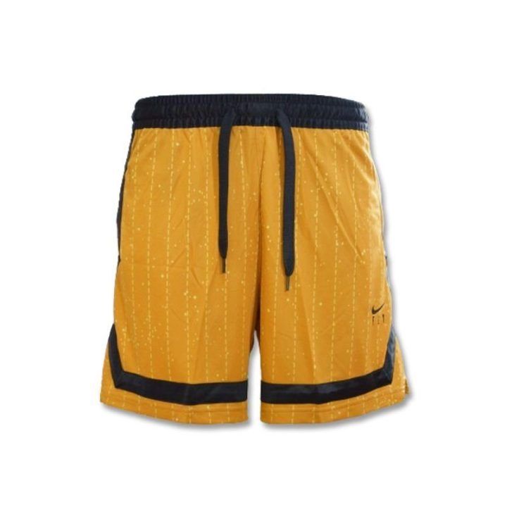 Moteriški krepšinio šortai Nike Fly Crossover, auksiniai ir juodi