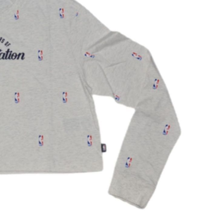 Moteriški trumpinto kirpimo marškinėliai Nike NBA N31, melanžiniai