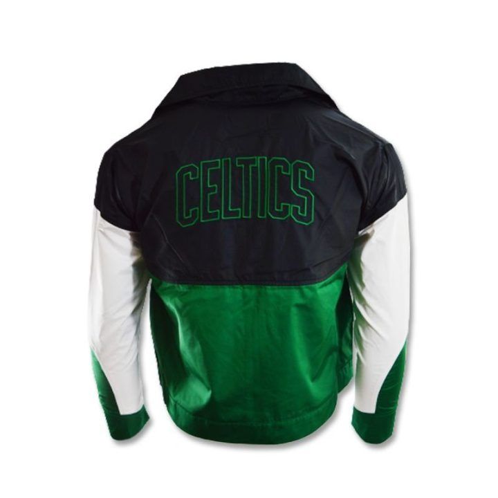 Moteriška sportinė striukė Nike Performance Celtics, žalia, juoda ir balta