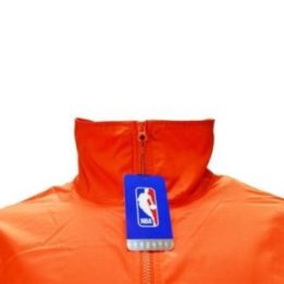 Moteriška vėjo striukė Nike Knicks, oranžinė, tamsiai mėlyna ir balta