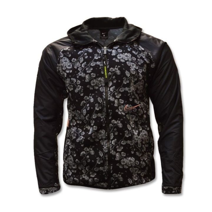 Vyriškas gėlėto rašto džemperis Nike Therma City Exploration, juodas