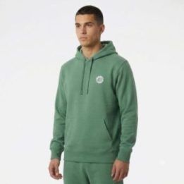 Vyriškas medvilninis džemperis New Balance Hoops Essentials, žalias
