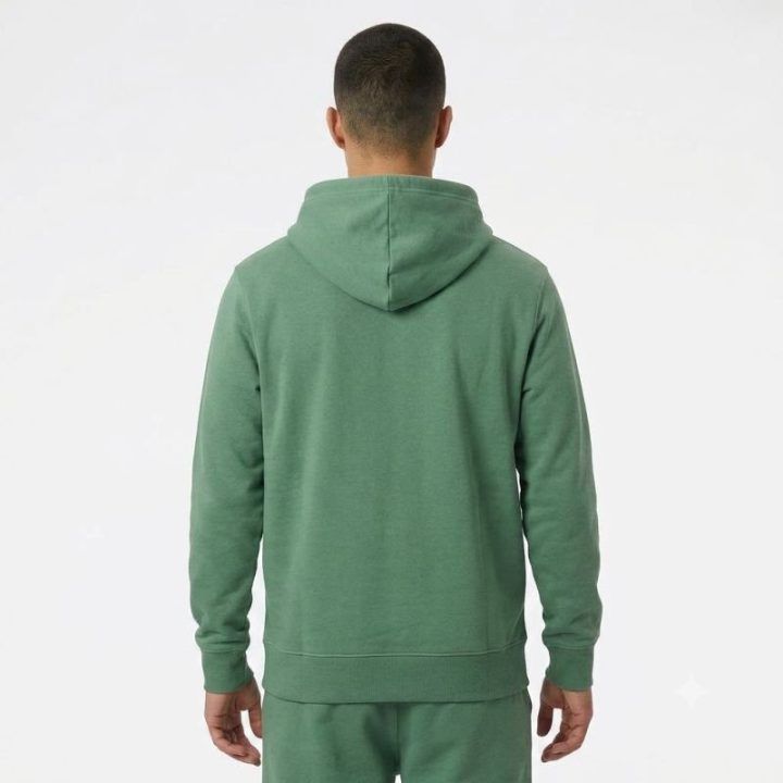 Vyriškas medvilninis džemperis New Balance Hoops Essentials, žalias