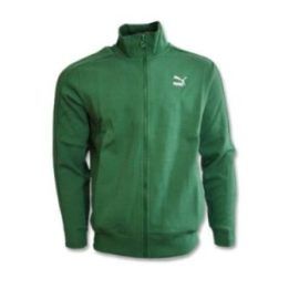 Vyriškas džemperis su užtrauktuku Puma T7 Track Jacket DK, žalias