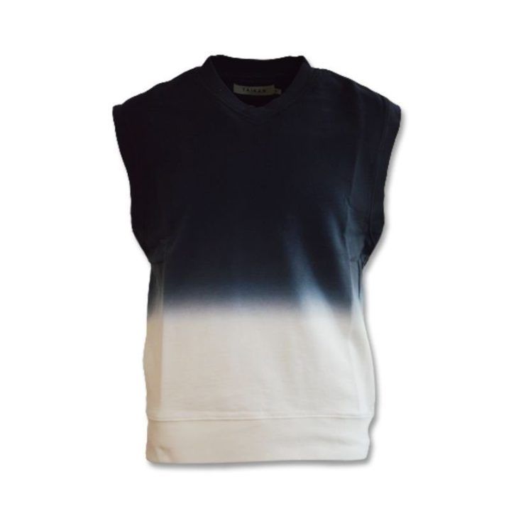 Medvilninė liemenė Taikan Fleece Vest, juoda ir kreminė