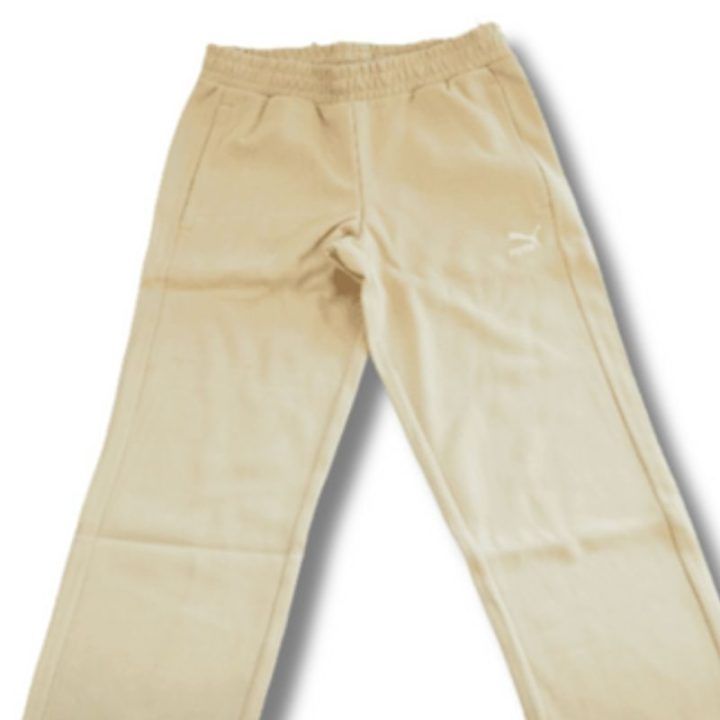 Moteriškos medvilninės kelnės Puma T7 Track Pants DK, kreminės