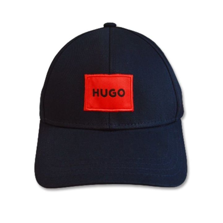 Uniseks medvilninė beisbolo kepurė Hugo Boss HUGO, tamsiai mėlyna